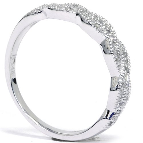 Gorgeous 1/2Ct Infinity Diamond Engagement Ring In 14K White Gold – Sparkle Forever