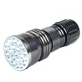 Neiko Super-Bright 21-LED Aluminum Flashlight, Gunmetal Silver
