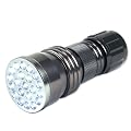 Neiko Super-Bright 21-LED Aluminum Flashlight, Gunmetal Silver