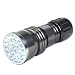Neiko Super-Bright 21-LED Aluminum Flashlight, Gunmetal Silver