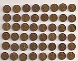 50 Wheat Pennies 1909-1958 No Duplicates