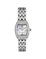 Rotary Womens LB02082/07 White Crystal Stainless Steel Watch