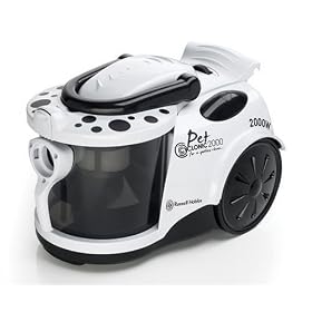 Russell Hobbs 14164 2000W Dalmation Bagless Tornado Vac with 3 ltr capacity and 6 stage HEPA filtration
