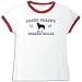 T-Shirt Ringer Woman White  Proud Parent Of Border Collie  Dog