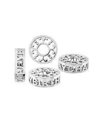 Storywheel® Pierced Happy Birthday Diamond Bead / Charm