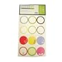 RSVP LABL-A Jam/Jelly Assorted Square & Round Gift Labels, 48 ct.