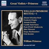 William Primrose Recital Vol. 1 1927-1947 (Naxos Historical: 8111382)