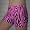Gem Sports Fuscia Zebra Volleyball Spandex - Sublimated Compression Shorts - SIZE: X-Small