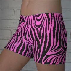 Gem Sports Fuscia Zebra Volleyball Spandex - Sublimated Compression Shorts