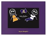 Burnes of Boston CLC4746 Bayou Bangles LSU Picture Frame, Purple, 6 by 4 Inches
