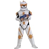 Star Wars The Clone Wars Rubies Costume #883207 Deluxe Clone Trooper Commander Cody (Child Size Medium)