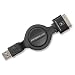 Scosche sleekSync Retractable 2.0 USB to iPod 30 Pin Cable - Black