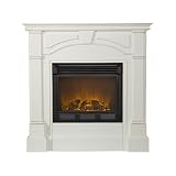 SEI Heritage Electric Fireplace, Ivory