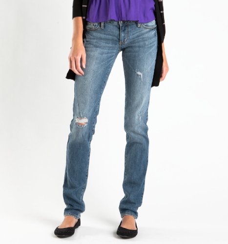 Bullhead Womens Hermosa Super Skinny Medium Destroyed Jeans