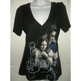 TWILIGHT EMBRACE V NECK T-SHIRT BELLA & EDWARD XL Licensed