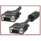 PTC 1 ft Premium VGA / SVGA Monitor / Projector Cable - UL Listed Double Shielded Coaxial type cable