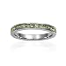 Bling Jewelry August Birthstone Peridot Color CZ Sterling Silver Eternity Band Ring - Size 7