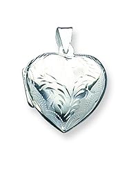 Sterling Silver Domed Heart Locket