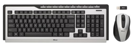 Trust Slimline Media Deskset Maus und Tastatur schnurlos (deutsches Tastaturlayout, QWERTZ Preisvergleich