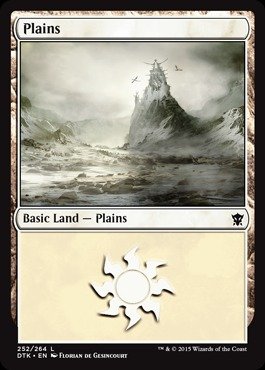 Magic: the Gathering - Plains (252/264) - Dragons of Tarkir - Foil