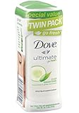 Dove Ultimate go fresh Cool Essentials, Cucumber & Green Tea Antiperspirant/Deodorant, 5.2 Ounce Twin Pack