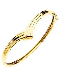 Hinged Bangle Bracelet in 14k Yellow Gold