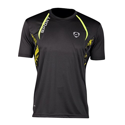 Jeansian Men's Sport Quick Dry Short Sleeves T-Shirt Tees LSL137