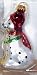Blown Glass Ornament Fire Dog in Gear Dalmatian NEW!