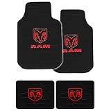 4PC Dodge Ram Head Front Rear Rubber Floor Mats Car Mats 