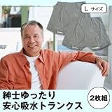 紳士ゆったり安心吸水トランクス　2枚組　（Ｌサイズ：ウエスト84～94cm用）の画像
