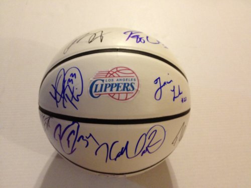 2012 LOS ANGELES CLIPPERS Team Signed Autographed Logo Basketball GRIFFIN++ COA