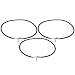 Velvet Choker Black 18-20" 3Pcs