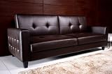 Rome Sofa Bed (Brown) (82D x 33H x 35W)