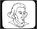 Mouse Pad with man, black and white, bust, Europe, England, portrait, United Kingdom, royalty, British
