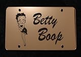 BETTY BOOP ENGRAVED LICENSE PLATE W/FREE FRAME