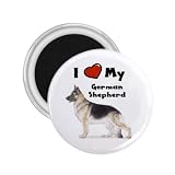 I Love My German Shepherd Refrigerator Magnet