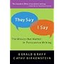 "They Say / I Say": The Moves that Matter in Persuasive Writing