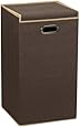 Household Essentials Clothes Hamper with Lid, Coffee Linen