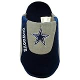Dallas CowBoys' Low Pro Stripe Slipper Size: 4-5.5, Color: Navy / Grey