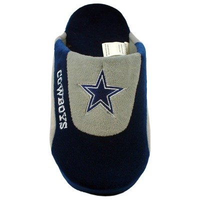 Dallas CowBoys' Low Pro Stripe Slipper Size: 4-5.5, Color: Navy / Grey