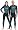3/2mm Tilos Titanium Skin Chest Full Suit Jumpsuit Wetsuit Mens Womens Surf Surfing Scuba Dive Diving Jet Ski Wetsuit Wet Suit S Med Large XL 2XL 3XL, Small, Men's Black w/Blue Highlights (J3020)