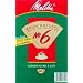 Melitta 626412 40 Count #6 Natural Brown Cone Coffee Filters