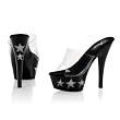 6 Inch Sexy Dancer Shoes High Heel Platform Shoes With Glitter Stars