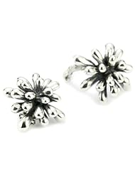 Zina Sterling Silver "Fireworks" Earrings In Oxidized Sterling Silver