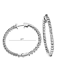 14K White Gold 2.05cttw Round Diamond Earring