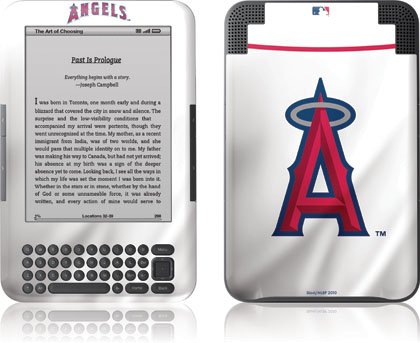 Skinit Los Angeles Angels Home Jersey Vinyl Skin for Amazon Kindle 3