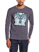 Cross Jeans Camiseta Manga Larga (Antracita)