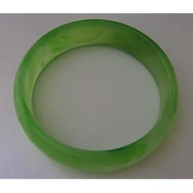 Light Green Natural Chinese Jade Bangle Bracelet