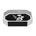 Exposed Floral Ceramic Soap Dish, Black/White