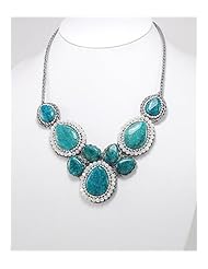 Cotton Waxed Thread Agate Necklace In White Base